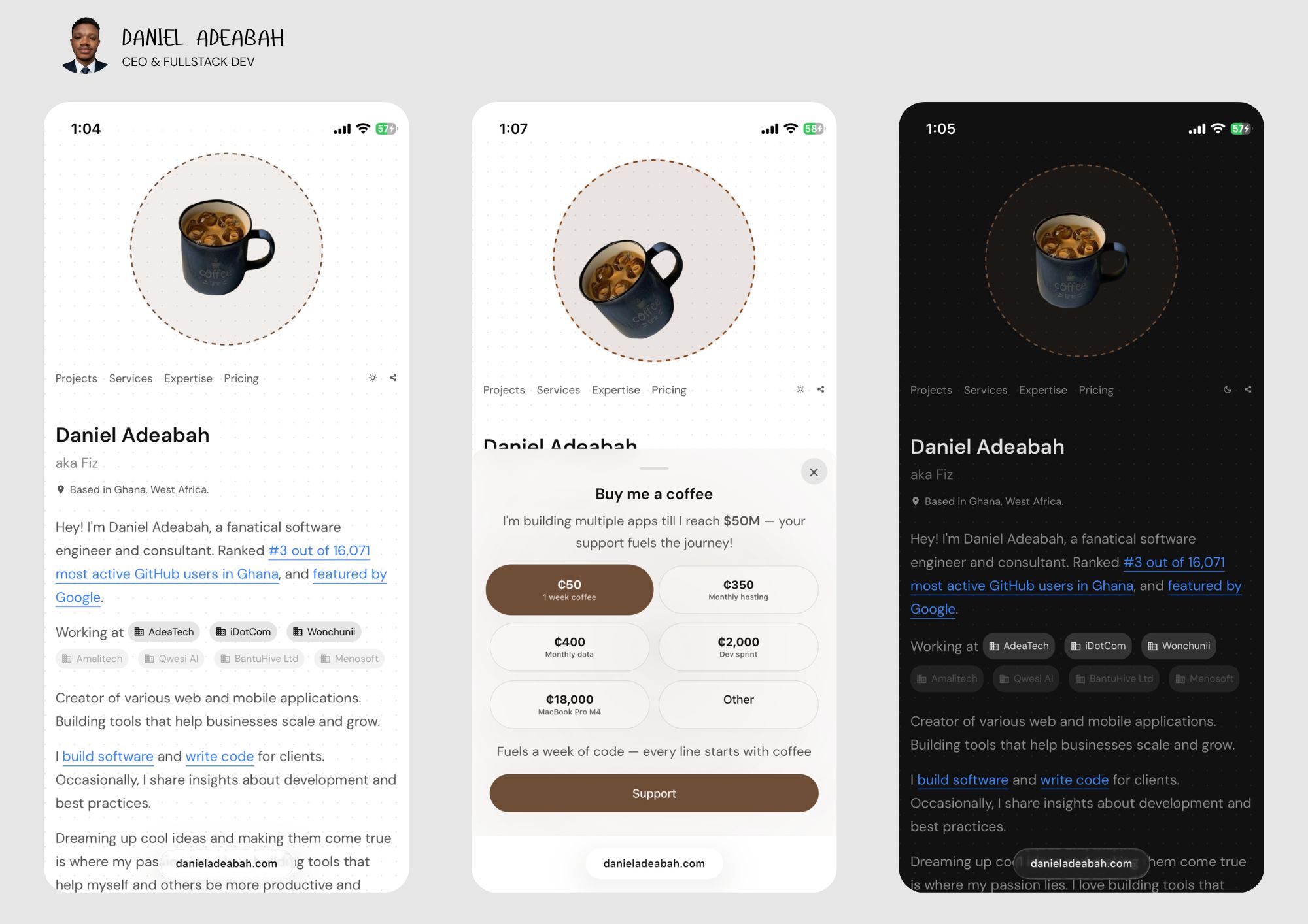 Portfolio UI